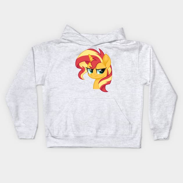 angry Sunset Shimmer Kids Hoodie by CloudyGlow